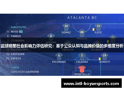 篮球明星社会影响力评估研究：基于公众认知与品牌价值的多维度分析